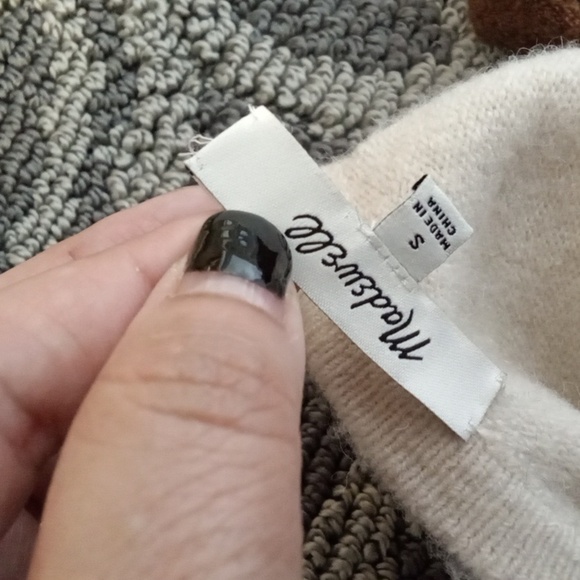 Madewell Kent Striped Cardigan Sweater Coziest Yarn Clorblock Womens Small - Picture 7 of 8